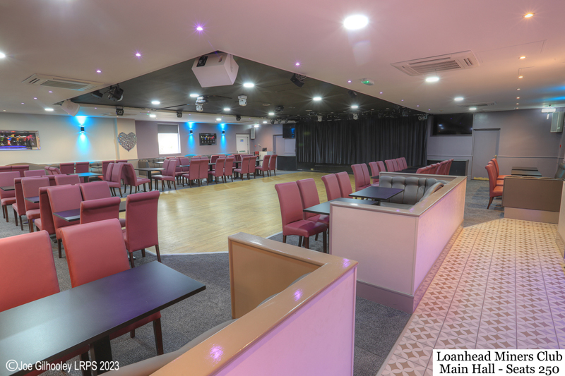 Loanhead Miners Club Main Hall - available for Weddings, parties and function hires